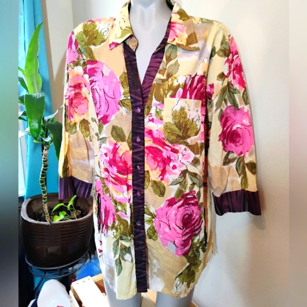 CJ Banks button down shirt, NEW with tags,20/22, 2X